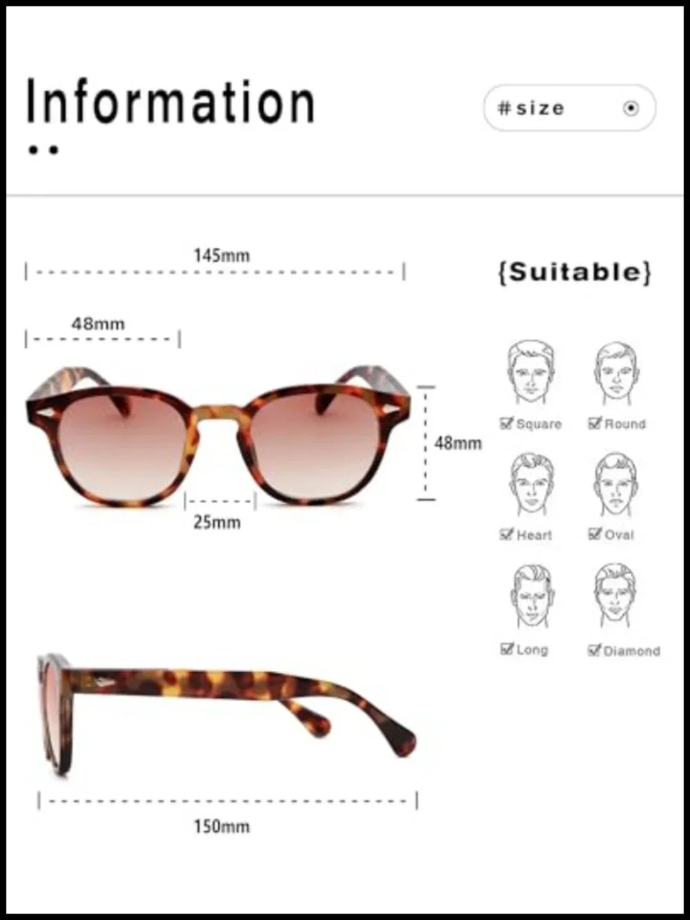Vintage Round Sunglasses UV400 Protection Trending Celebrity Look